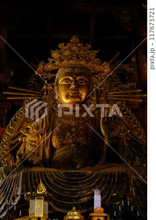 東大寺金堂の虚空蔵菩薩 東大寺金堂の虚空蔵菩薩 117673721