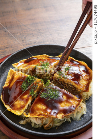広島風お好み焼き 広島風お好み焼き 117674498
