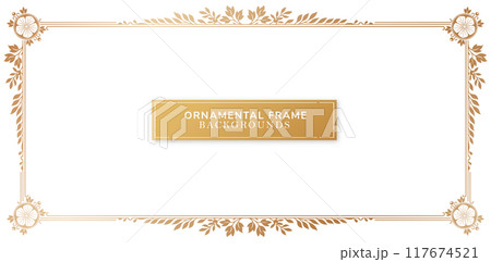 Vintage ornamental decorative frames golden colors isolated white backgrounds for design of retro frames, borders, labels, certificate of completion templates, wedding invitations, greeting cards Vintage ornamental decorative frames golden colors isolated white backgrounds for design of retro frames, borders, labels, certificate of completion templates, wedding invitations, greeting cards 117674521