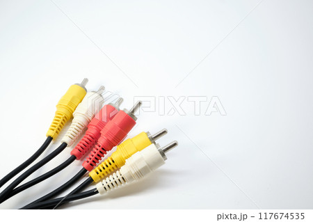 ビデオケーブルのイメージ素材 ビデオケーブルのイメージ素材 117674535