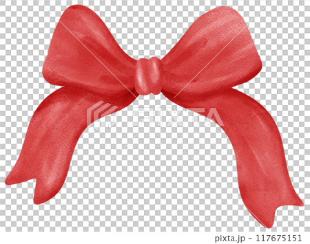 Red Coquette Ribbon Bow Watercolor Trendy Bow Design Red Coquette Ribbon Bow Watercolor Trendy Bow Design 117675151