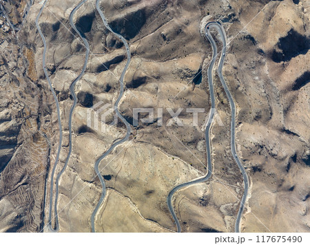 Curving nujiang River 72 turn road in tibet,china Curving nujiang River 72 turn road in tibet,china 117675490