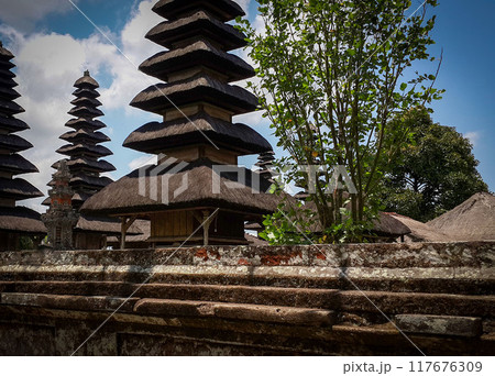Amazing and wonderful view of paradise island called Bali in Asia, beautiful landscape of Bali tropical paradise holiday destination of the world, good for travel booklet or holiday postcard 117676309