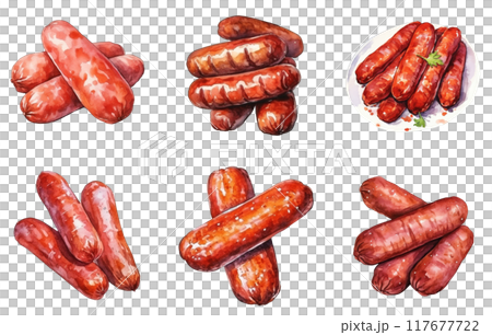 Sausages Png Illustration Set 117677722