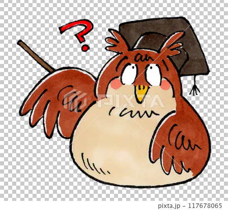 わからないフクロウ博士 117678065