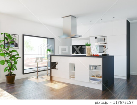 modern home kitchen modern home kitchen 117678157