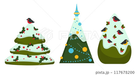 Christmas Tree with Stars and Candles Christmas Tree with Stars and Candles 117678200