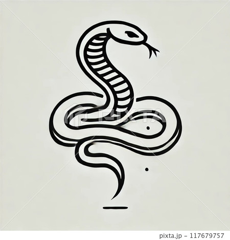 干支の巳 117679757