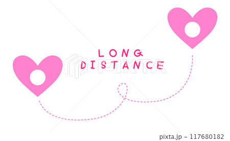 Love long distance sign and symbol for coupleのイラスト素材 [117680182] - PIXTA