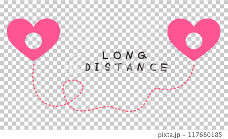 Love long distance sign and symbol for coupleのイラスト素材 [117680185] - PIXTA