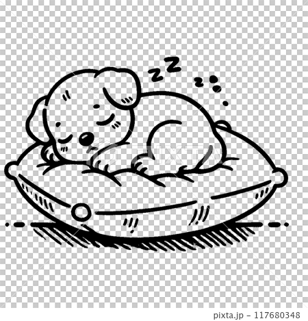 Sleeping dog 117680348