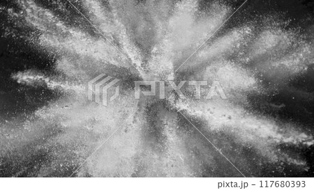 Feeze Motion of White Powder Explosion. 117680393