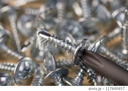 steel self-tapping screws for working with wooden products 117680857