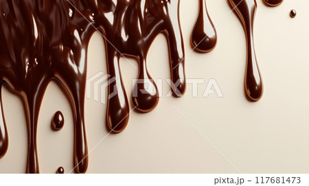 垂れるチョコソース 垂れるチョコソース 117681473