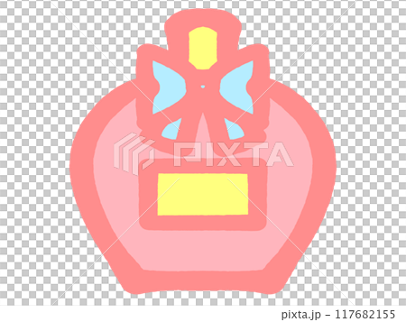 塗鴉風格香水插畫素材 塗鴉風格香水插畫素材 117682155