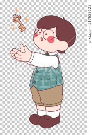 孩子找到鑰匙 孩子找到鑰匙 117682525