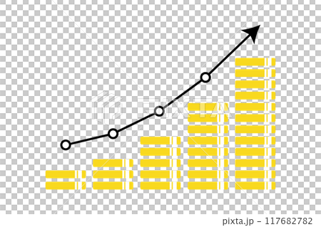 Illustration of money increasing Illustration of money increasing 117682782