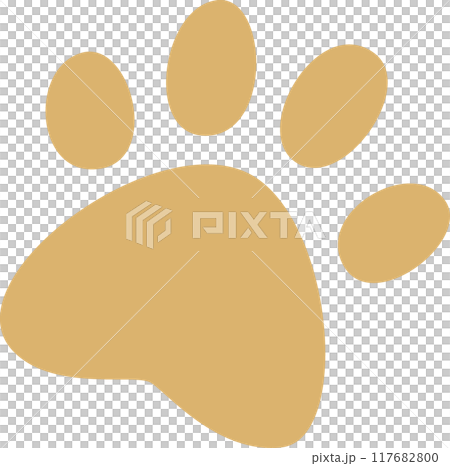 腳印狗米色 117682800