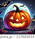 ハロウィン　かぼちゃ 117683654