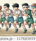 運動会　徒競走 117683659