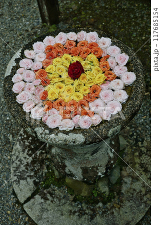 和歌山県かつらぎ町の丹生都比売神社花手水 117685154
