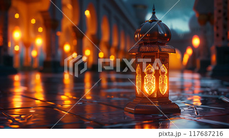 Ramadan is a sacred month of fasting from dawn until sunset Ramadan is a sacred month of fasting from dawn until sunset 117687216