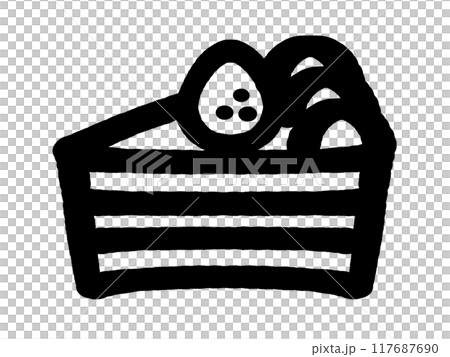 塗鴉風格脆餅插畫素材 塗鴉風格脆餅插畫素材 117687690