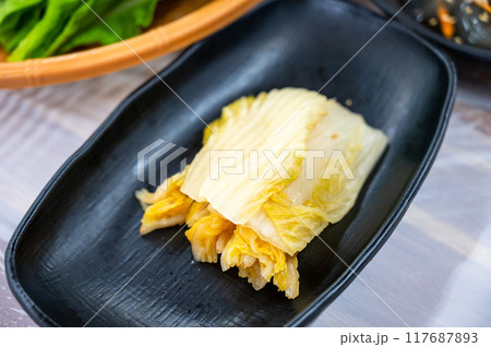 korea food not spicy White Kimchi 117687893