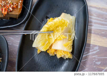 korea food not spicy White Kimchi 117687895