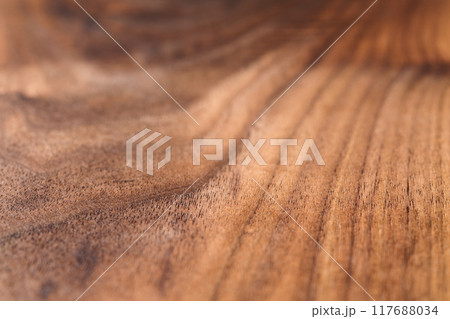 Angle closeup shot of black walnut wood surface 117688034