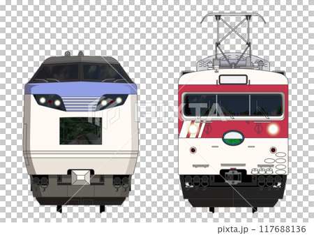 長野の列車No.6_485系5000番台 / 123系 117688136