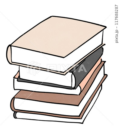 積み重なった本 117688287