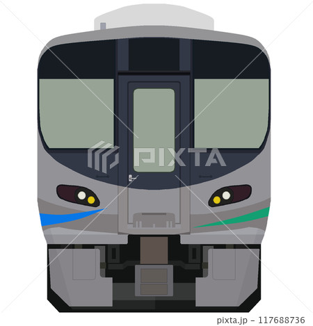 ドット絵風のあいの風とやま鉄道線521系（旧北陸本線：金沢-倶利伽羅～富山-市振） 117688736