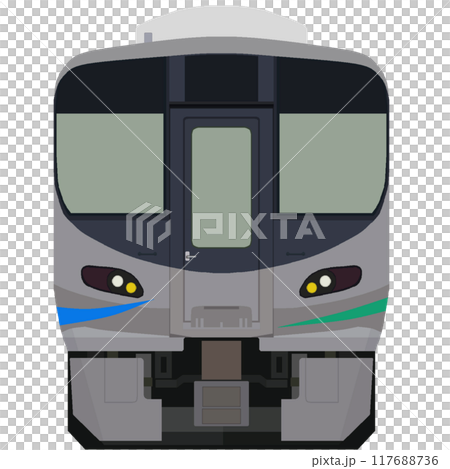 Ainokaze Toyama Railway Line 521 series in pixel art style (former Hokuriku Main Line: Kanazawa-Kurikara to Toyama-Ichiburi) 117688736