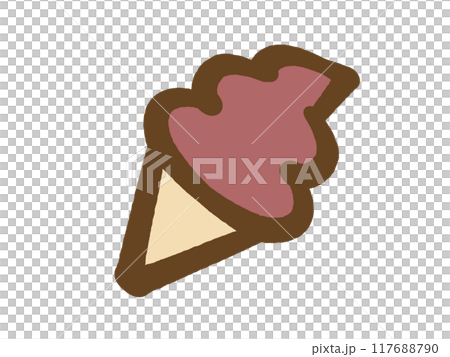 Doodle style soft serve ice cream illustration material Doodle style soft serve ice cream illustration material 117688790