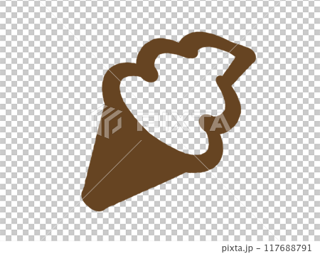 Doodle style soft serve ice cream illustration material Doodle style soft serve ice cream illustration material 117688791