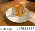 cake on plate 117688857