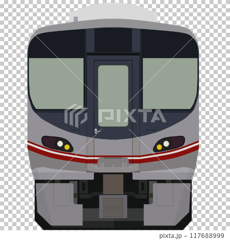 ドット絵風の七尾線521系100番台（金沢⇔和倉温泉）のイラスト