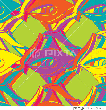 Seamless pattern with modern abstract 3d effect texture. Vector background. Seamless pattern with modern abstract 3d effect texture. Vector background. 117689375