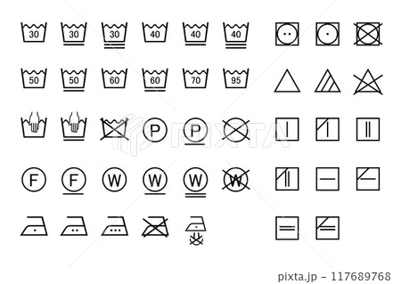 洗濯表示マークの一覧 洗濯表示マークの一覧 117689768