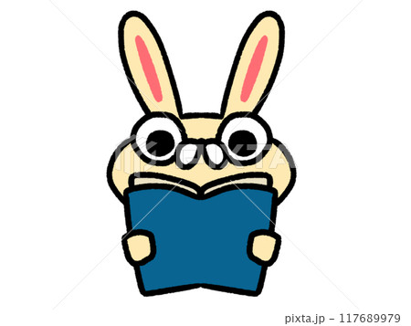 読書するうさぎ 読書するうさぎ 117689979