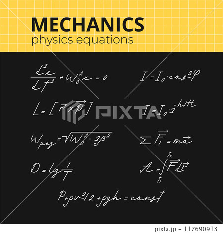 Mechanics Physics Equations Mechanics Physics Equations 117690913