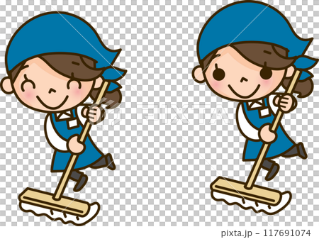 Woman cleaning 117691074