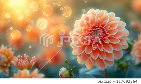 Autumn flowers as fall background or wallpaper. Autumn flowers as fall background or wallpaper. 117692264