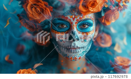 Day of the Dead celebration in Mexico 117692978
