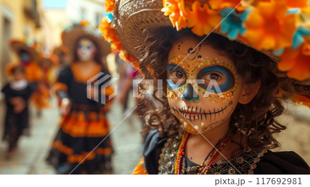 Day of the Dead celebration in Mexico 117692981