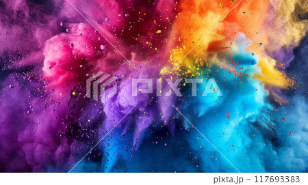 Happy Holi , Concept Indian color festival. 117693383