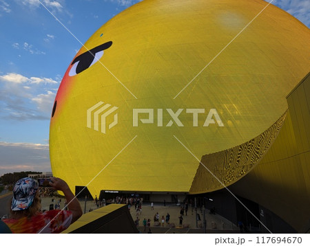 Las Vegas, Nevada, USA - 08.09.2024MSG Sphere exosphere at the Venetian Resort in Paradise. The Sphere is a spherical music and entertainment arena. 117694670