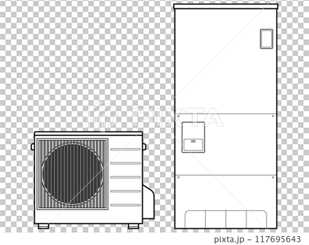 エコキュートのベクターイラスト 117695643
