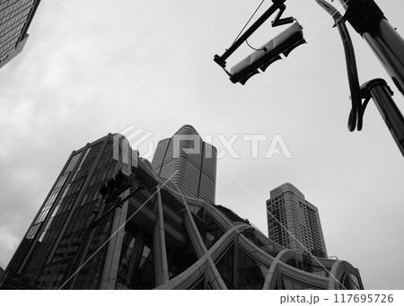 東京都市景観 独特なデザインの商業施設と日本で最も高い超高層ビル 東京都市景観 独特なデザインの商業施設と日本で最も高い超高層ビル 117695726